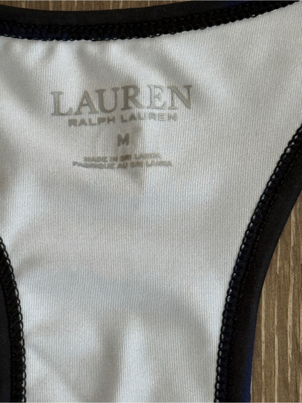 Ralph Lauren Blue and Black Racerback Tank - Picture 3 of 4